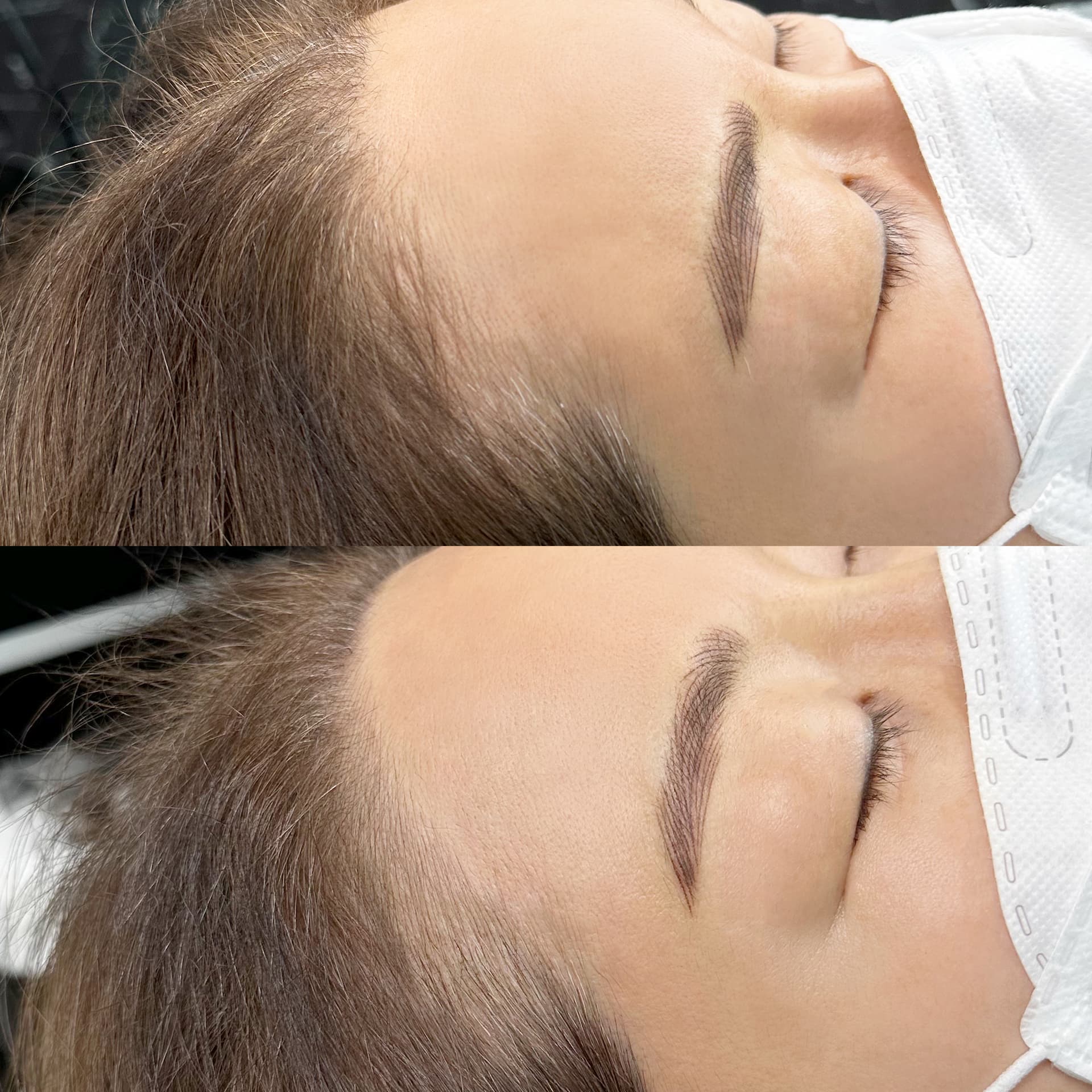 소피아 헤어스트록 눈썹 그라데이션 컬러 활용