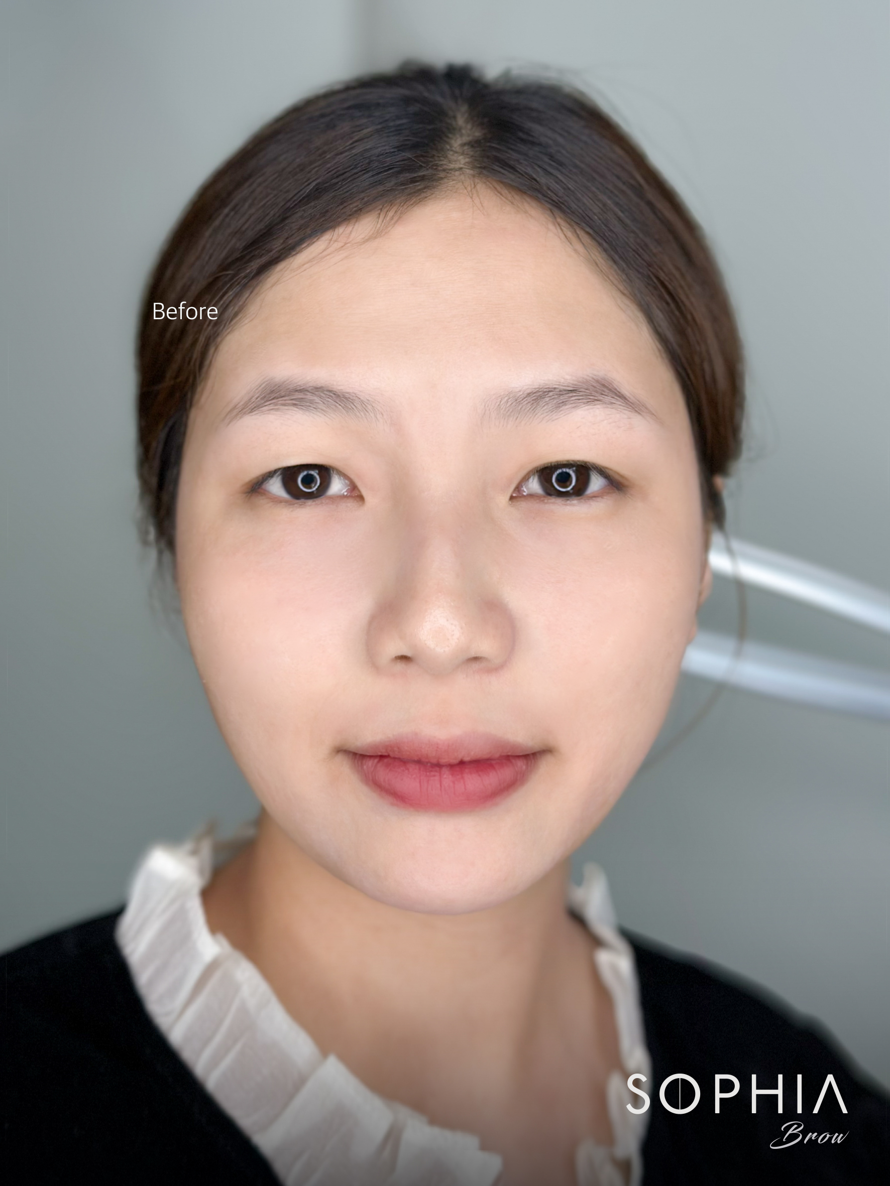 드디어 아침마다 눈썹을 그리지 않아도 됩니다 - Before